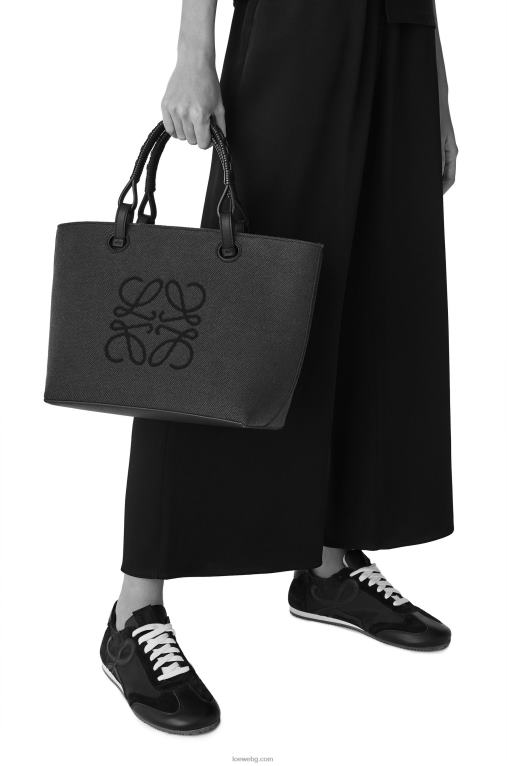 Loewe малка чанта тип анаграм от жакард и телешка кожа F84B8121 Жени екрю/тен