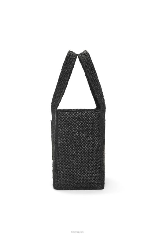 Loewe чантичка със среден шрифт в рафия F84B812 Жени черен