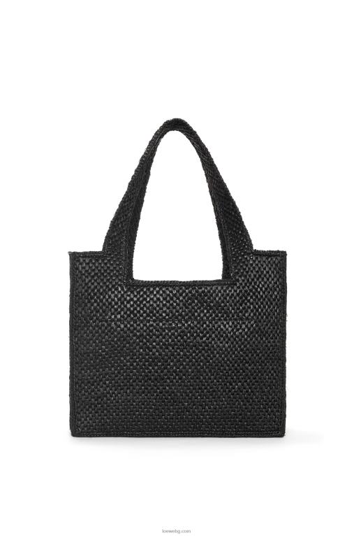 Loewe чантичка със среден шрифт в рафия F84B812 Жени черен