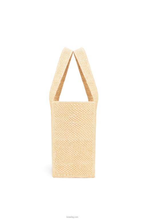 Loewe чантичка със среден шрифт в рафия F84B830 Жени естествено