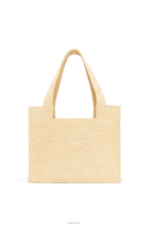 Loewe чантичка със среден шрифт в рафия F84B830 Жени естествено