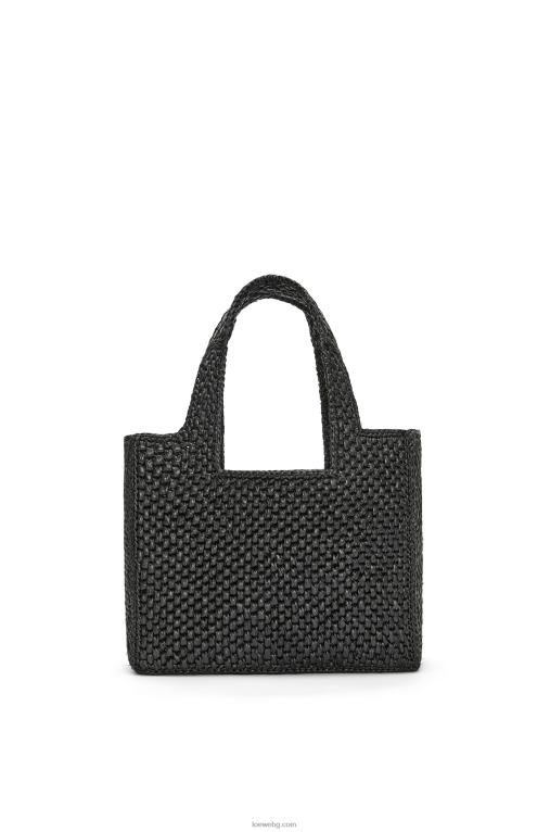 Loewe чантичка с малък шрифт в рафия F84B853 Жени черен