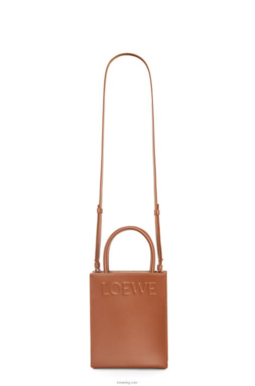 Loewe стандартна чантичка a5 от елегантна телешка кожа F84B8116 Жени тен