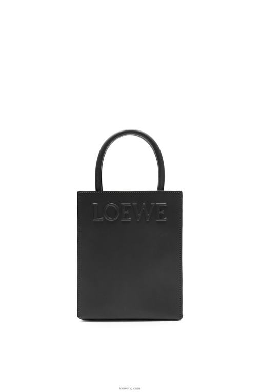 Loewe стандартна чантичка a5 от елегантна телешка кожа F84B8118 Жени черен