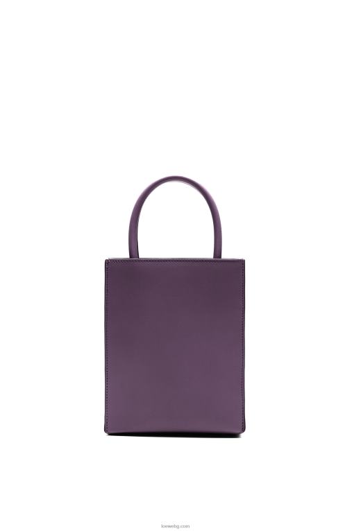 Loewe стандартна чантичка a5 от елегантна телешка кожа F84B8192 Жени дълбок патладжан