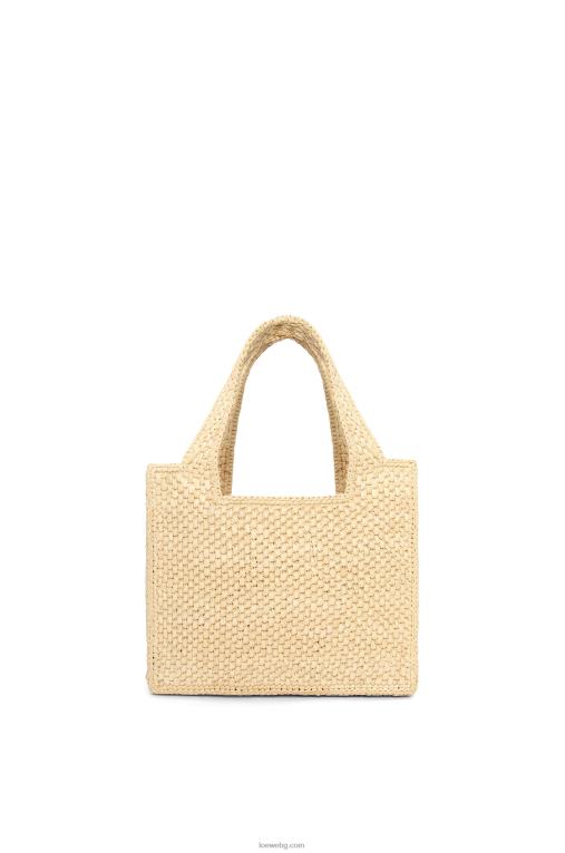 Loewe maruja mallo мини чанта с шрифт в рафия F84B8112 Жени естествено