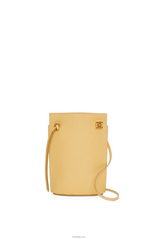 Loewe джоб за зарове от класическа телешка кожа F84B8574 Жени тъмно масло