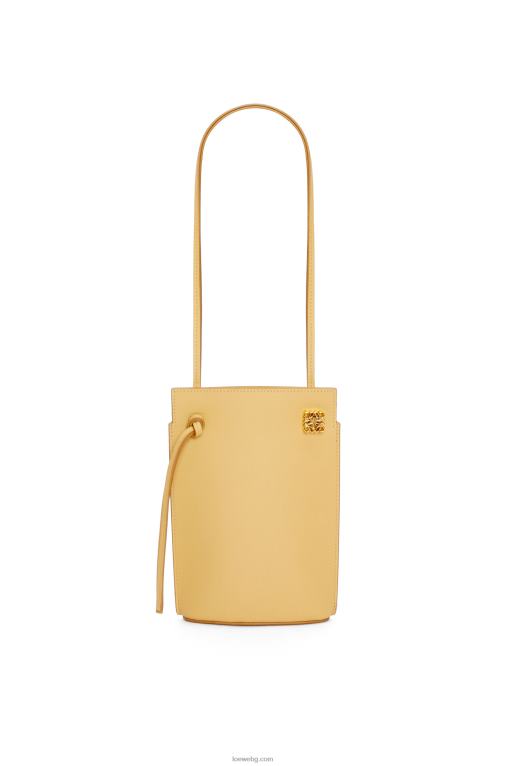 Loewe джоб за зарове от класическа телешка кожа F84B8574 Жени тъмно масло