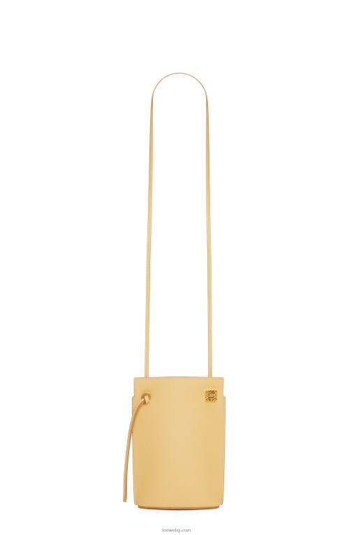 Loewe джоб за зарове от класическа телешка кожа F84B8574 Жени тъмно масло