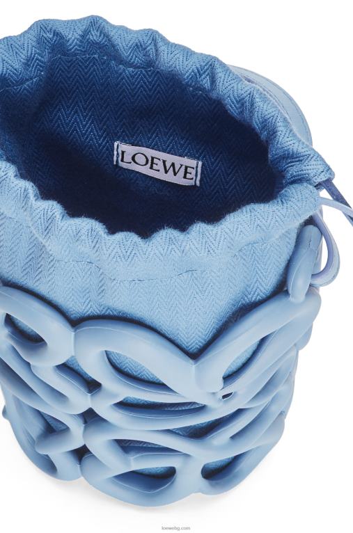 Loewe анаграмен надут джоб от лека пореста гума F84B8576 Жени прашно синьо