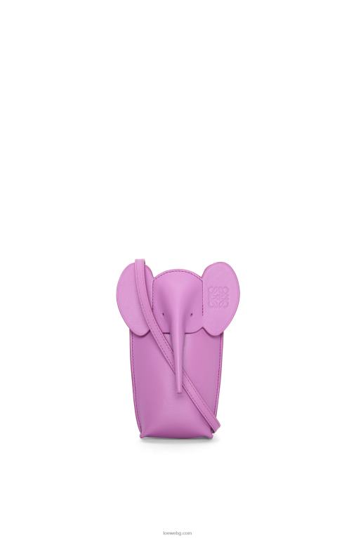 Loewe джоб тип слон от класическа телешка кожа F84B8581 Жени скална роза