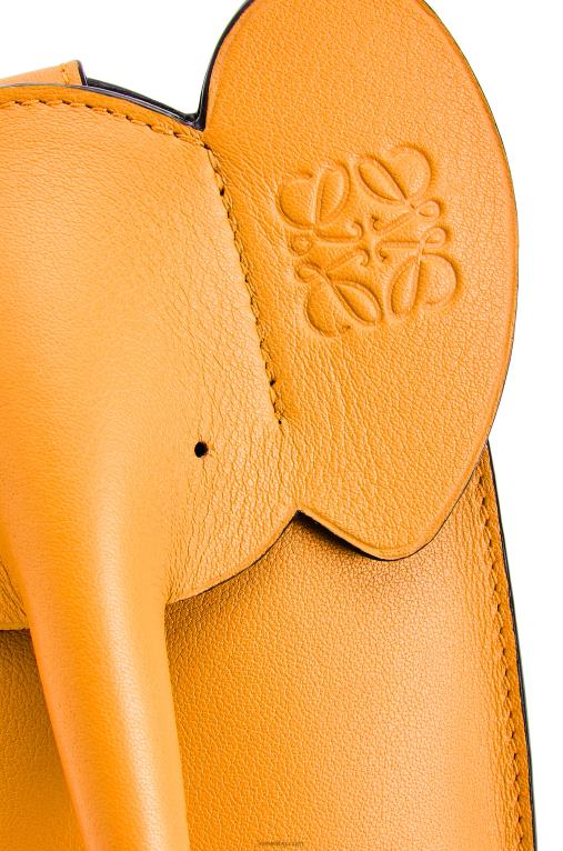 Loewe джоб тип слон от класическа телешка кожа F84B8616 Жени мандарина