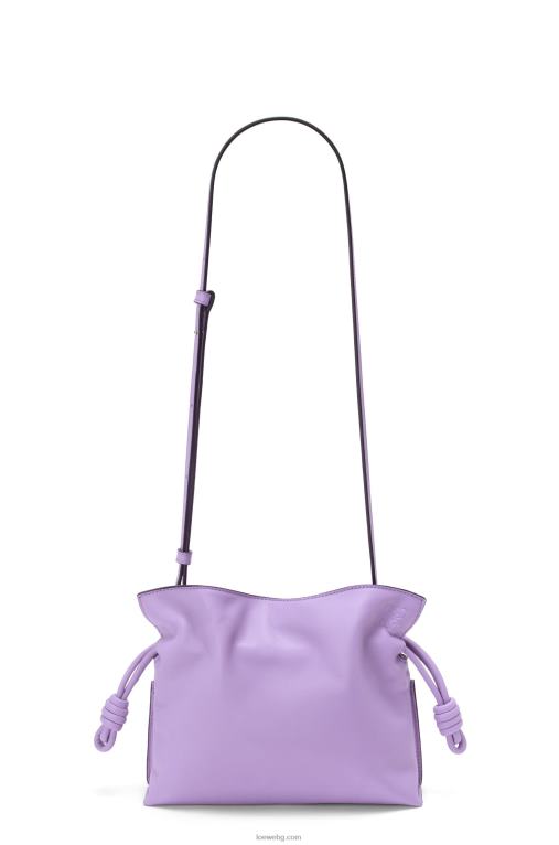 Loewe мини фламенко клъч от телешка кожа напа F84B8204 Жени светло лилаво