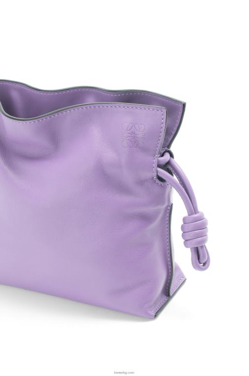 Loewe мини фламенко клъч от телешка кожа напа F84B8204 Жени светло лилаво