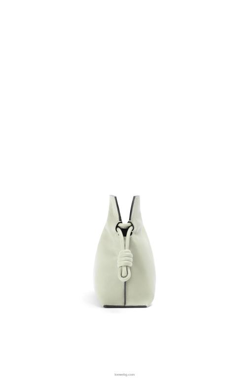Loewe мини фламенко клъч от телешка кожа напа F84B8205 Жени светъл селадон