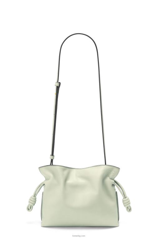 Loewe мини фламенко клъч от телешка кожа напа F84B8205 Жени светъл селадон