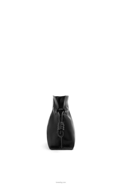 Loewe мини фламенко клъч от телешка кожа напа F84B8206 Жени черен