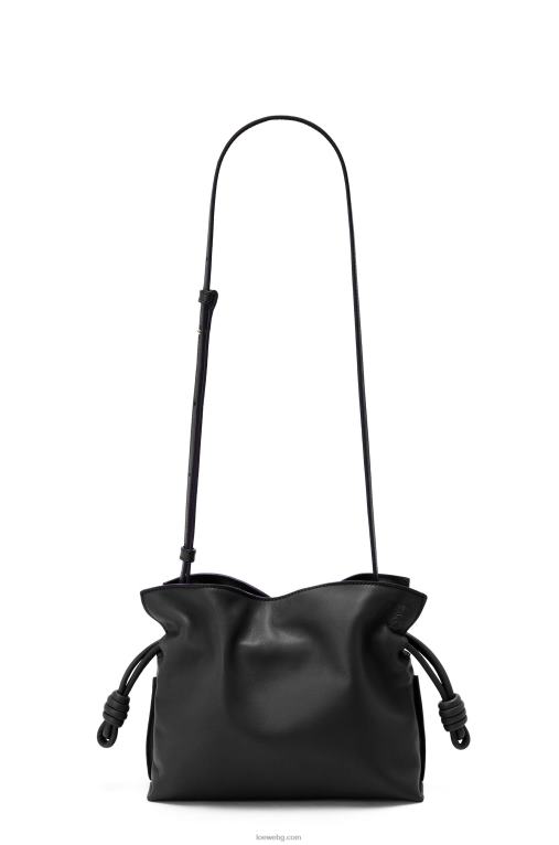 Loewe мини фламенко клъч от телешка кожа напа F84B8206 Жени черен
