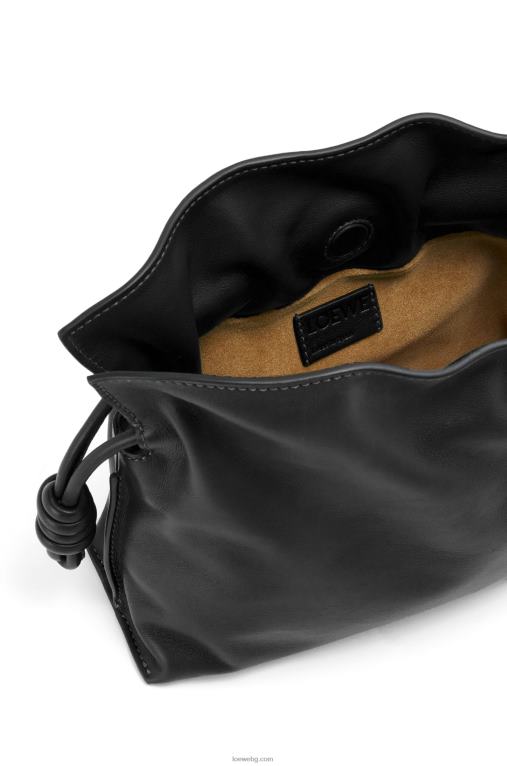 Loewe мини фламенко клъч от телешка кожа напа F84B8206 Жени черен