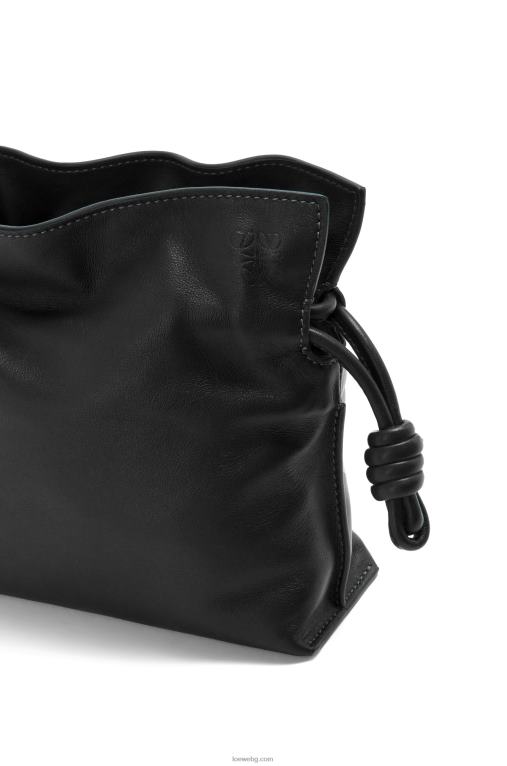 Loewe мини фламенко клъч от телешка кожа напа F84B8206 Жени черен