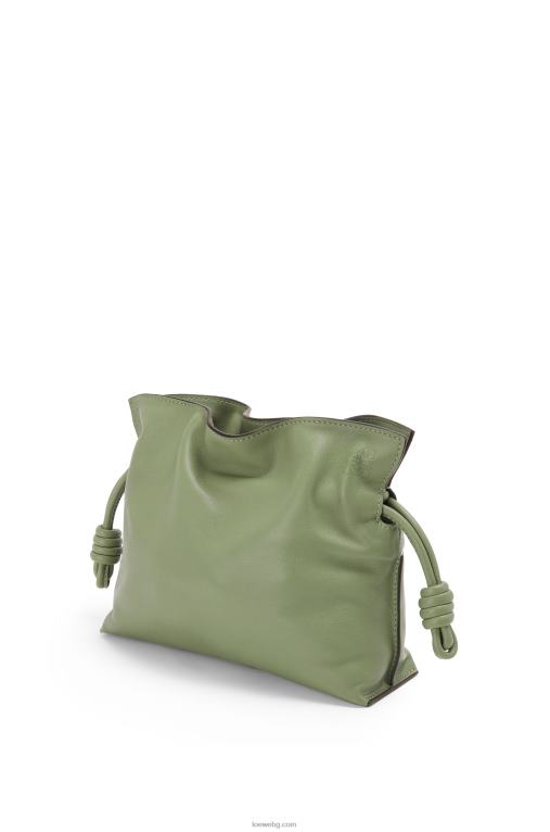 Loewe мини фламенко клъч от телешка кожа напа F84B8259 Жени розмарин