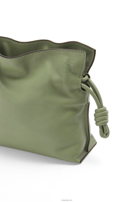 Loewe мини фламенко клъч от телешка кожа напа F84B8259 Жени розмарин