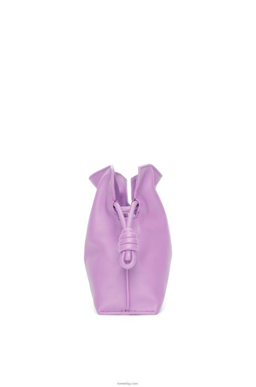 Loewe мини фламенко клъч от телешка кожа напа F84B8321 Жени guimauve