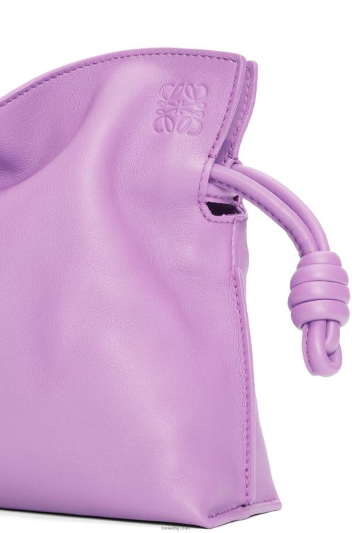 Loewe мини фламенко клъч от телешка кожа напа F84B8321 Жени guimauve