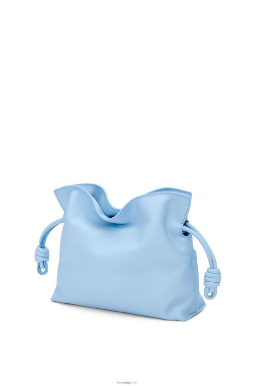 Loewe мини фламенко клъч от телешка кожа напа F84B8330 Жени прашно синьо