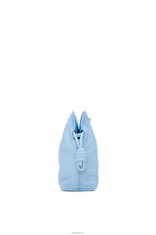 Loewe мини фламенко клъч от телешка кожа напа F84B8330 Жени прашно синьо