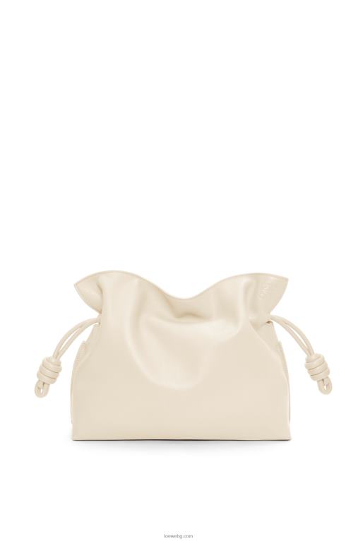 Loewe фламенко клъч от телешка кожа напа F84B8355 Жени ангора