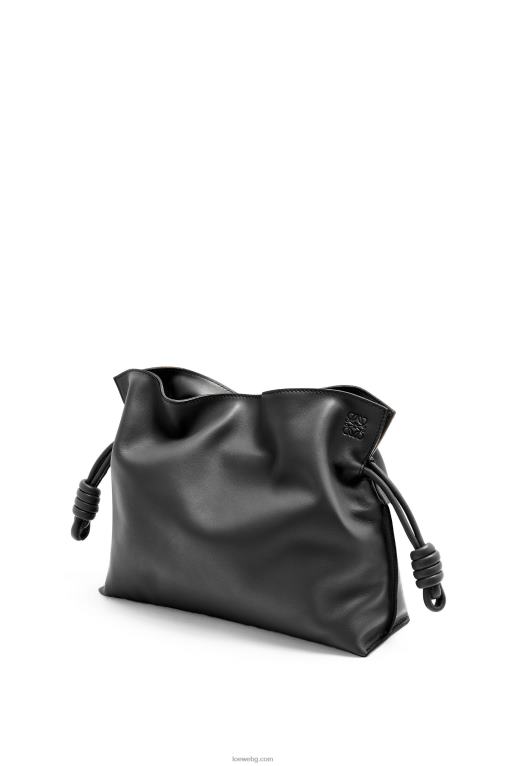 Loewe фламенко клъч от телешка кожа напа F84B8362 Жени черен