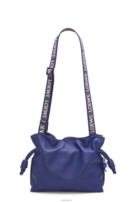 Loewe фламенко клъч от телешка кожа напа F84B8529 Жени наситено лилава глазура
