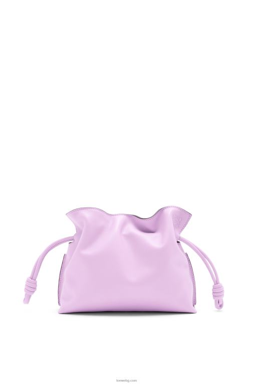 Loewe мини фламенко клъч от телешка кожа напа F84B8559 Жени цъфтяща орхидея
