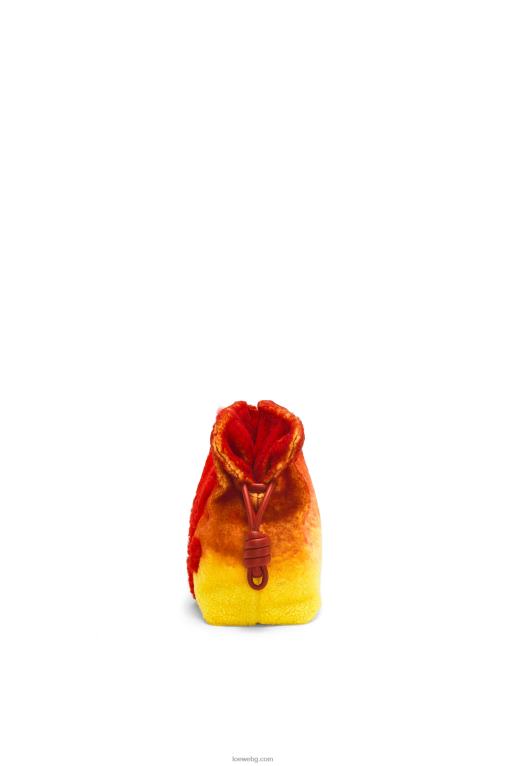 Loewe calcifer фламенко съединител в стрижено платно F84B8443 Жени червен