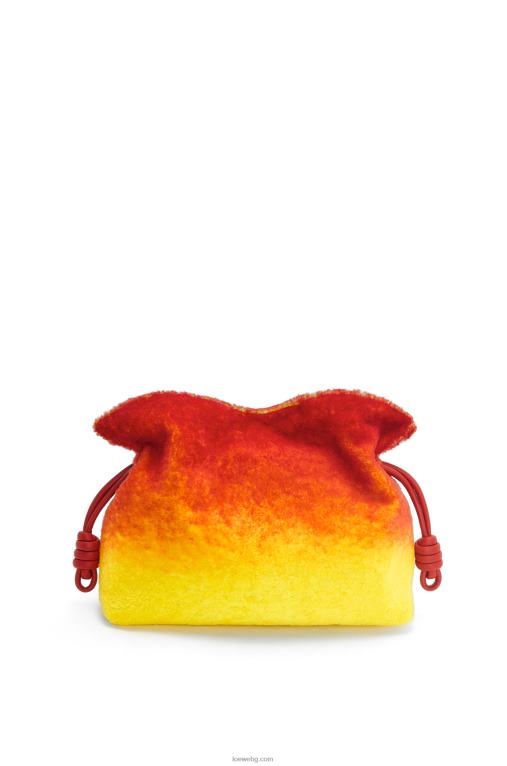 Loewe calcifer фламенко съединител в стрижено платно F84B8443 Жени червен