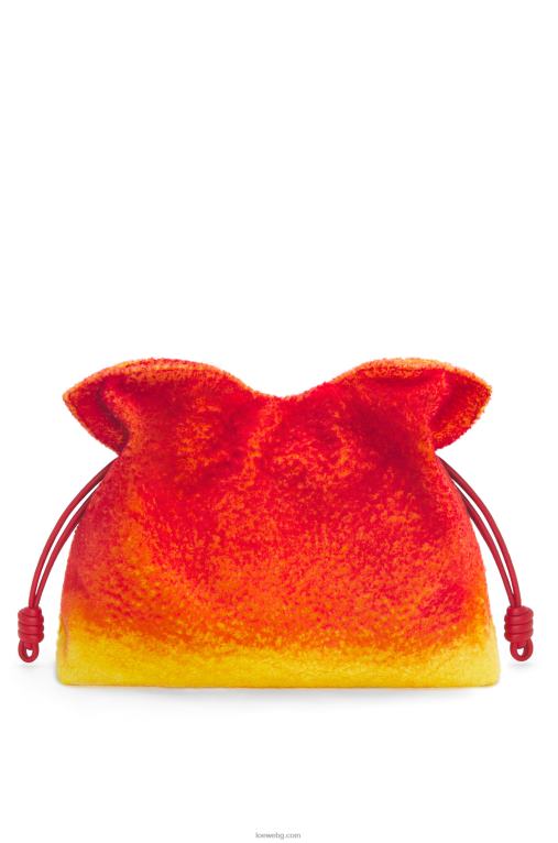 Loewe calcifer xl фламенко съединител в стрижено платно F84B8444 Жени червен