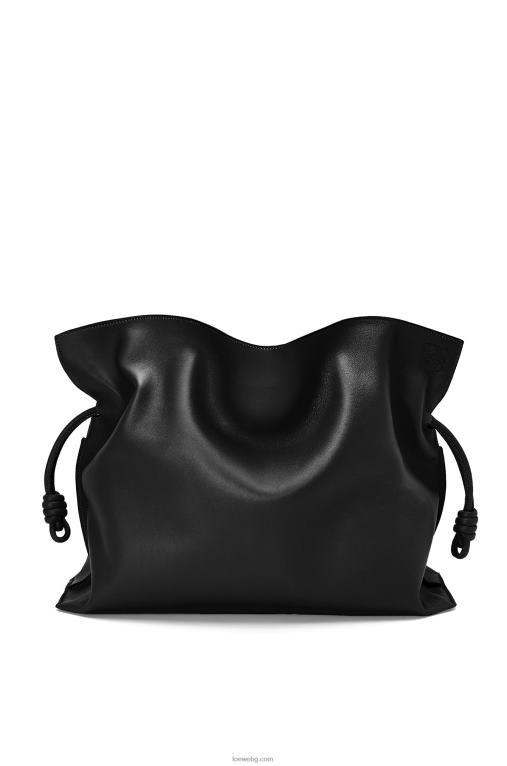 Loewe xl фламенко чанта от телешка кожа напа F84B8410 Жени черен