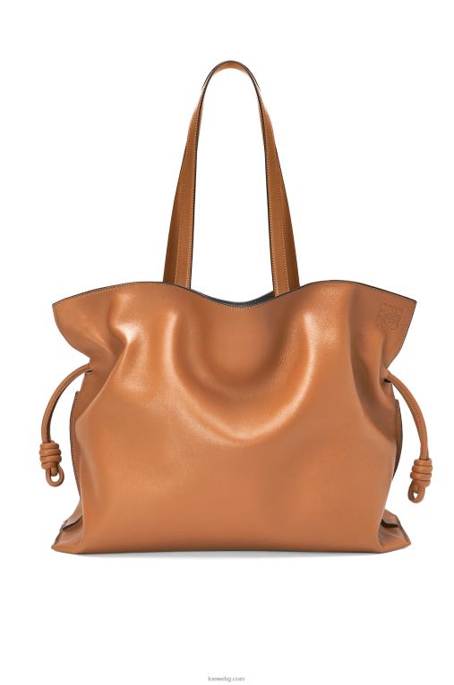 Loewe xl фламенко чанта от телешка кожа напа F84B8527 Жени топла пустиня