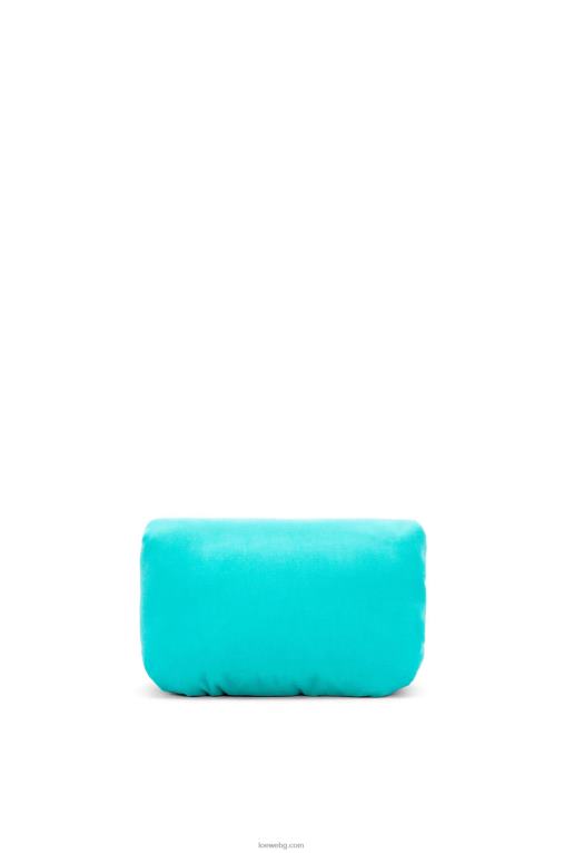 Loewe мини чанта тип гоя от кадифе F84B8248 Жени карибско синьо