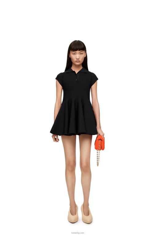 Loewe мини чанта тип гоя от кадифе F84B8249 Жени коралово червено