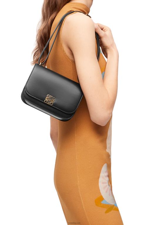 Loewe малка чанта goya от копринена телешка кожа F84B8269 Жени черен