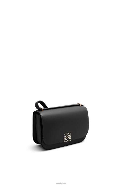 Loewe малка чанта goya от копринена телешка кожа F84B8269 Жени черен