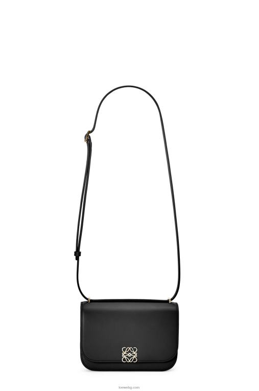 Loewe малка чанта goya от копринена телешка кожа F84B8269 Жени черен