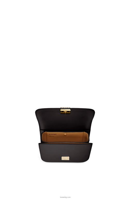 Loewe малка чанта goya от копринена телешка кожа F84B8269 Жени черен