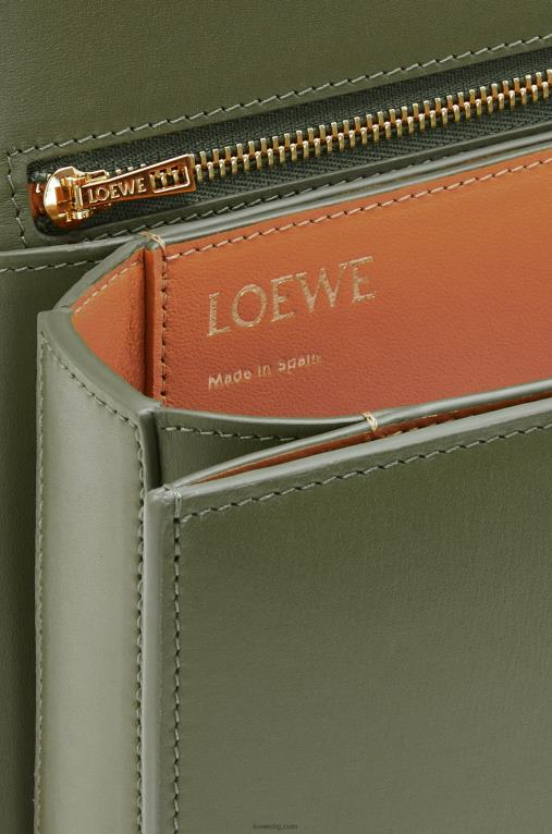 Loewe чанта goya от копринена телешка кожа F84B8301 Жени авокадо зелено