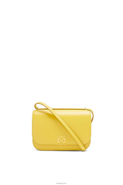 Loewe малка чанта goya от копринена телешка кожа F84B8304 Жени жълто