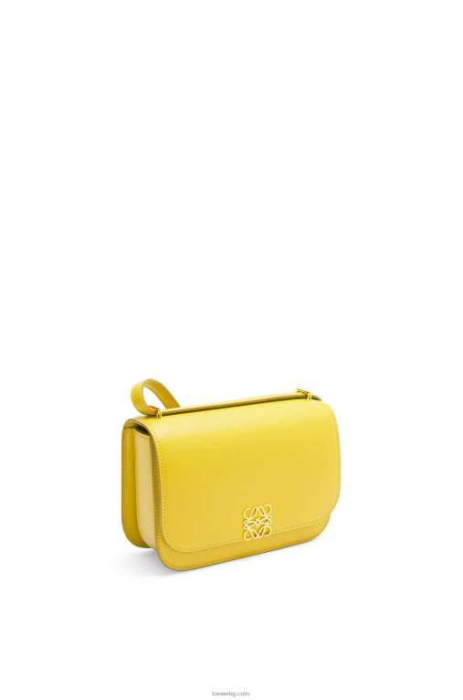 Loewe малка чанта goya от копринена телешка кожа F84B8304 Жени жълто