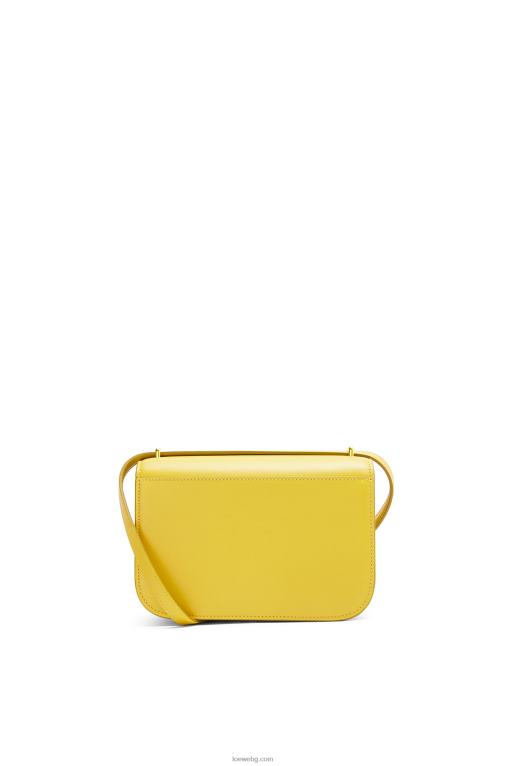 Loewe малка чанта goya от копринена телешка кожа F84B8304 Жени жълто