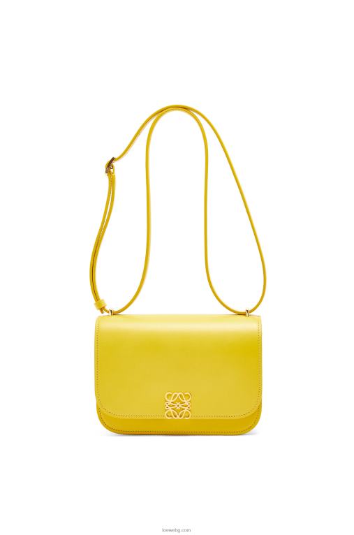 Loewe малка чанта goya от копринена телешка кожа F84B8304 Жени жълто